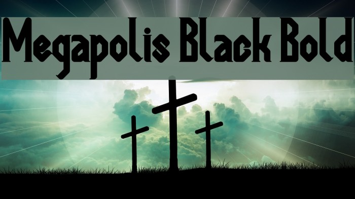 Megapolis Black Bold Font examples