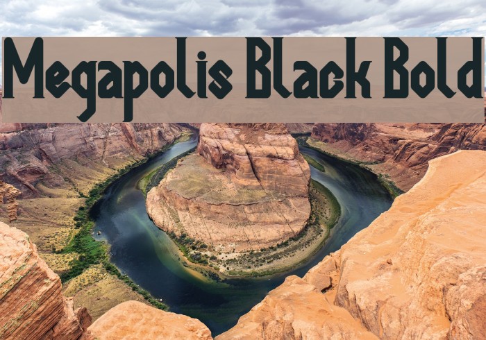 Megapolis Black Bold Font examples