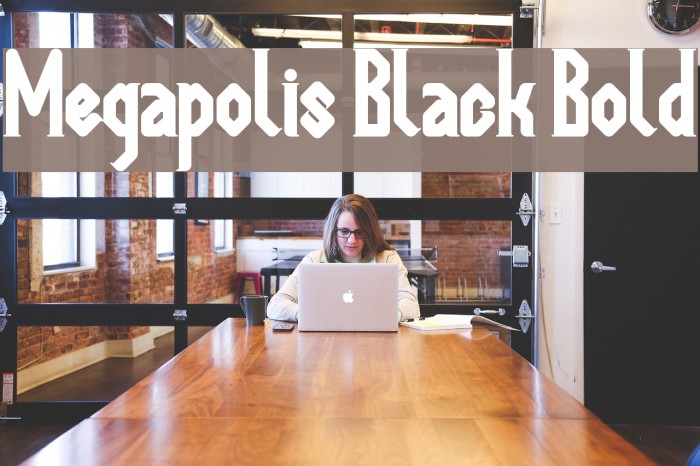 Megapolis Black Bold Font examples