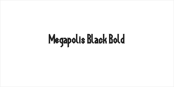 Megapolis Black Bold Logo