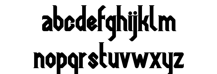 Megapolis Black Bold Font LOWERCASE