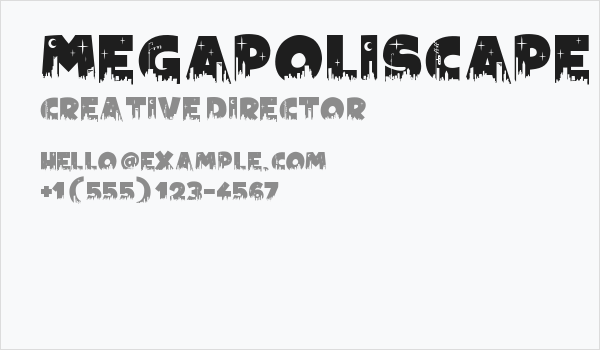Megapoliscape Business Card