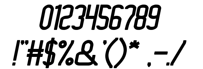 Megapolitan Jakarta Bold Italic Font OTHER CHARS