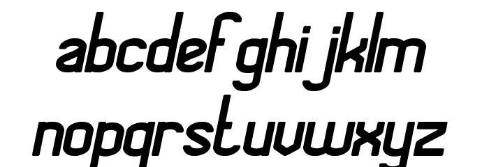 Megapolitan Jakarta Bold Italic Font LOWERCASE