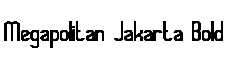 Megapolitan Jakarta Bold  Descarca Fonturi Gratis