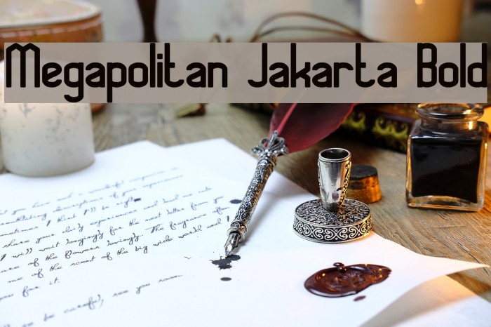 Megapolitan Jakarta Bold Font examples