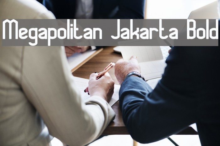 Megapolitan Jakarta Bold Font examples