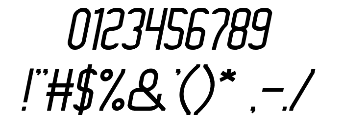 Megapolitan Jakarta Italic Font OTHER CHARS
