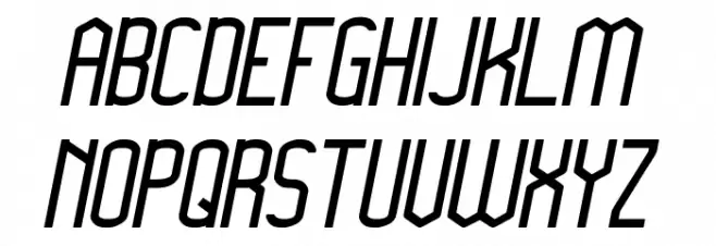 Megapolitan Jakarta Italic 字体 大写