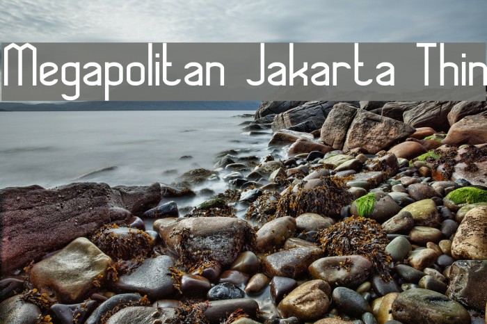Megapolitan Jakarta Thin Font examples