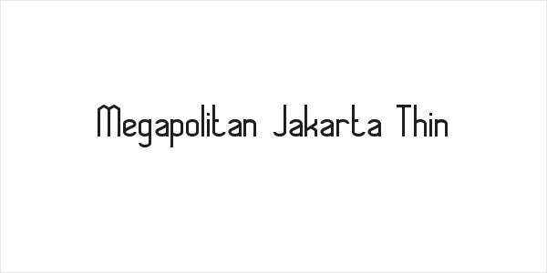 Megapolitan Jakarta Thin Logo