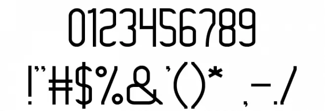 Megapolitan Jakarta-thin Font OTHER CHARS