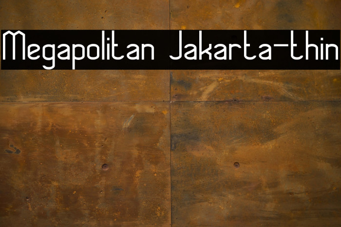 Megapolitan Jakarta-thin Example 3