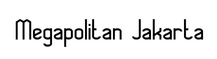 Megapolitan Jakarta  Frei Schriftart Herunterladen
