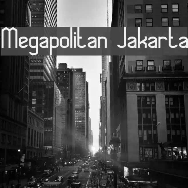 Megapolitan Jakarta Font examples