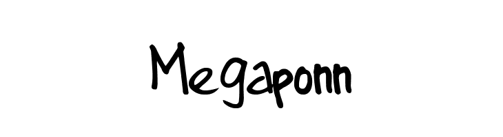 Megaponn  免费字体下载