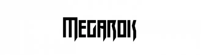 Megarok  font caratteri gratis