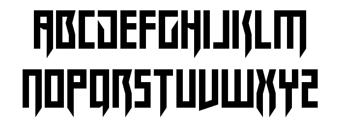 Megarok Font LOWERCASE