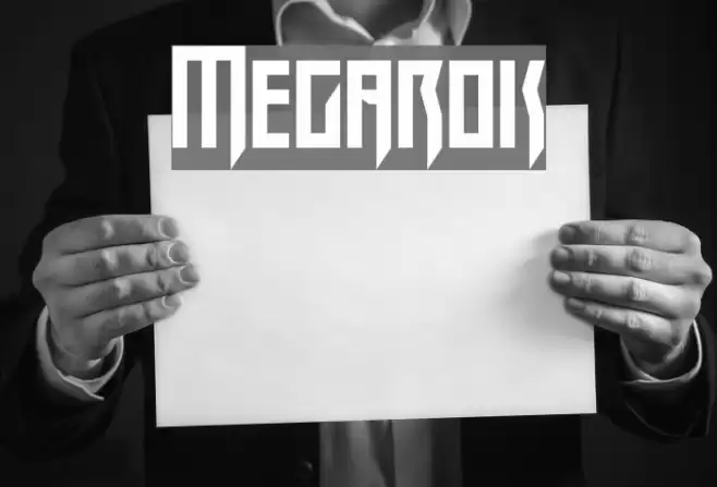 Megarok Font examples