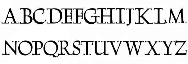 Megaserif One Demo 字体 大写