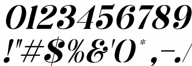 Megasta Signateria Serif Italic Caratteri ALTRI CARATTERI