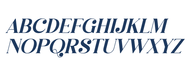 Megasta Signateria Serif Italic Uppercase