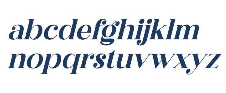 Megasta Signateria Serif Italic Lowercase