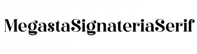 Megasta Signateria Serif Font