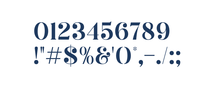 Megasta Signateria Serif Other Characters