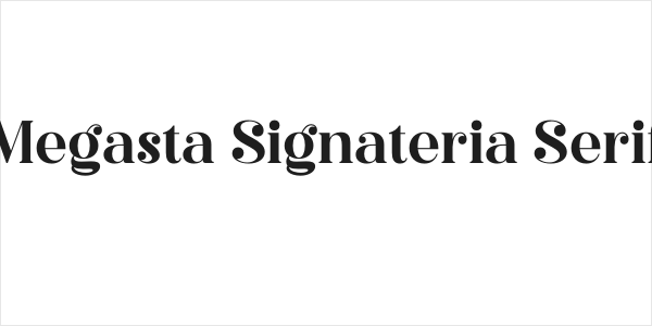 Megasta Signateria Serif Logo