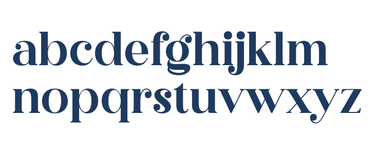Megasta Signateria Serif Lowercase