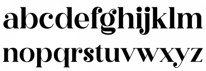 Megasta Signateria Serif Font LOWERCASE