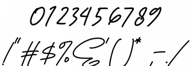 Megasta Signateria Signature Schriftart Anderer Schreiben