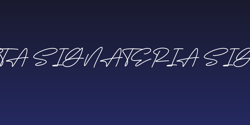 Megasta Signateria Signature Social Header