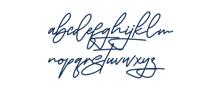 Megasta Signateria Signature Lowercase