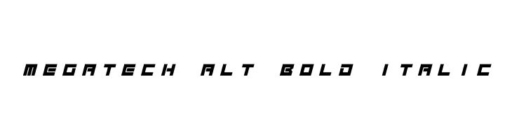 Megatech Alt Bold Italic  font caratteri gratis