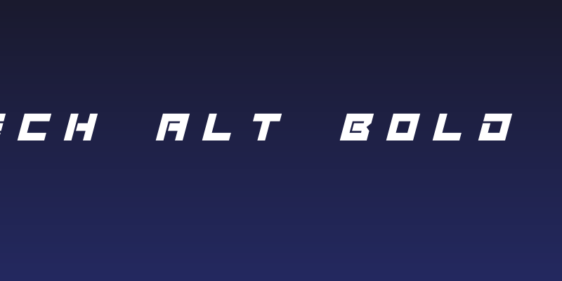 Megatech Alt Bold Italic Social Header