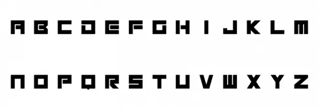 Megatech Alt Bold Schriftart Groß