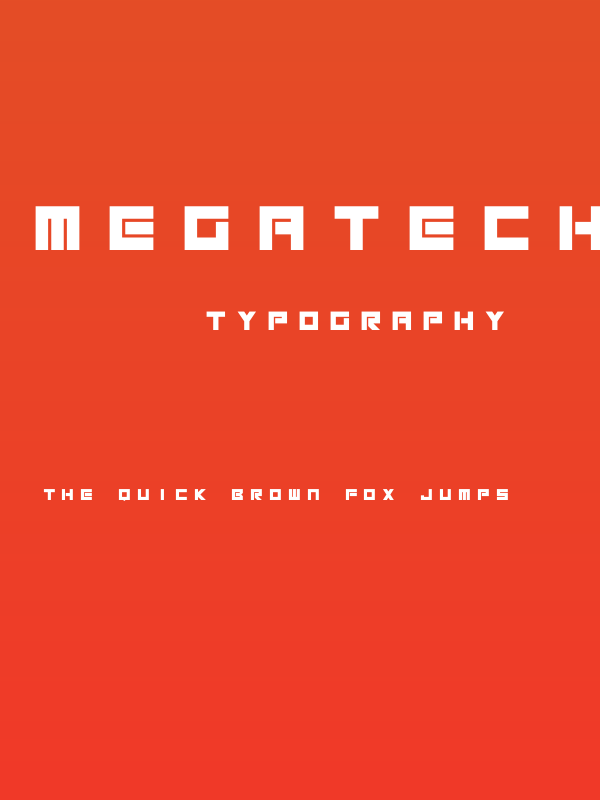 Megatech Alt Bold Poster