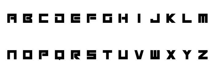 Megatech Alt Bold Font LOWERCASE