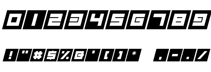Megatech Alt Italic Font OTHER CHARS
