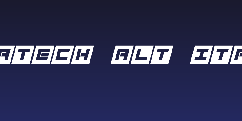 Megatech Alt Italic Social Header
