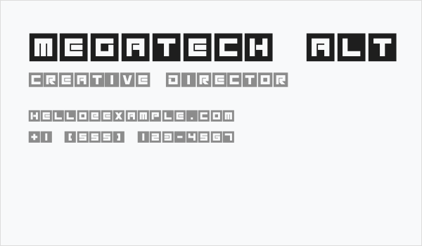 Megatech Alt Business Card