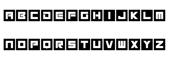 Megatech Alt Font LOWERCASE