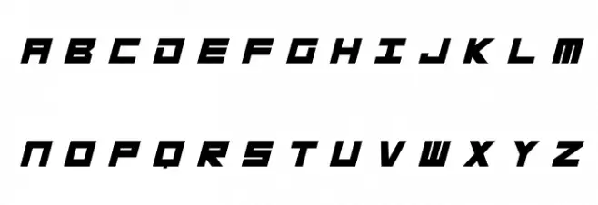 Megatech Bold Italic Fonte MAIÚSCULAS