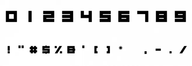Megatech Bold Font OTHER CHARS