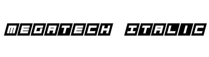 Megatech Italic  font caratteri gratis