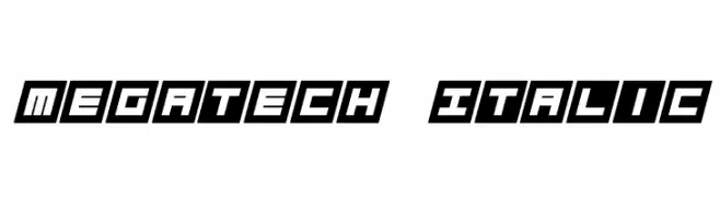 Megatech Italic  font caratteri gratis