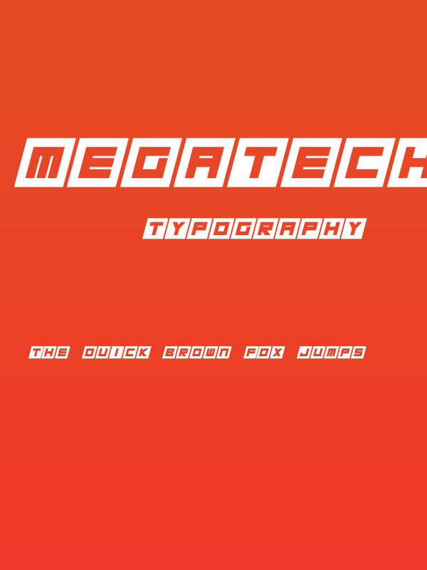 Megatech Italic Poster