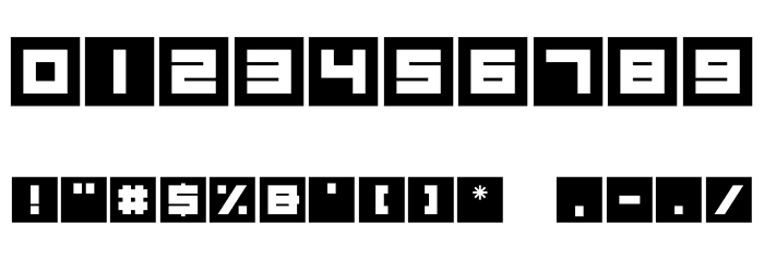 Megatech Font OTHER CHARS